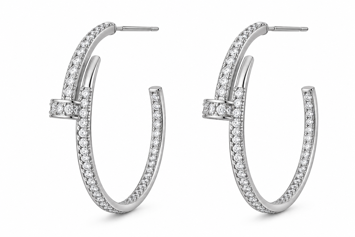 Luxe Wrap Sparkle Hoops
