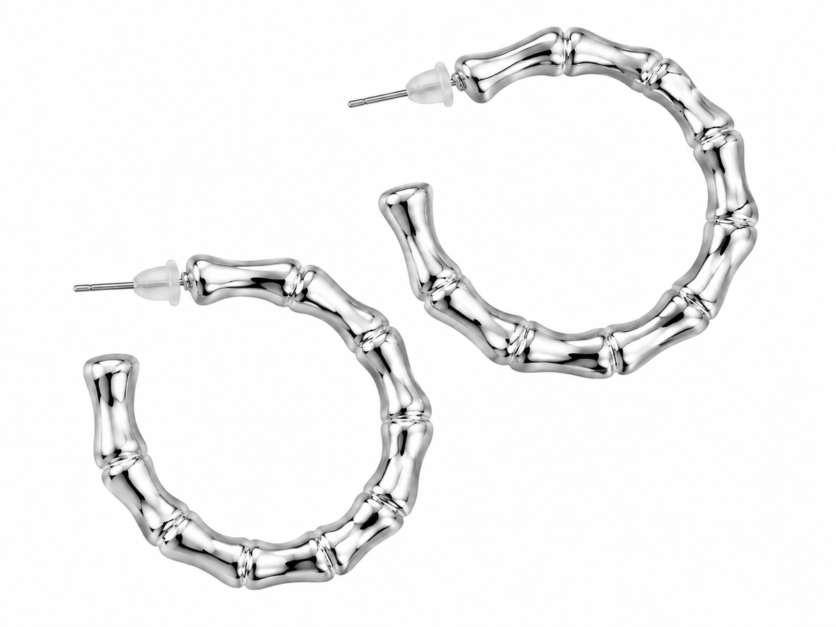 Bamboo Luxe Hoop Earrings