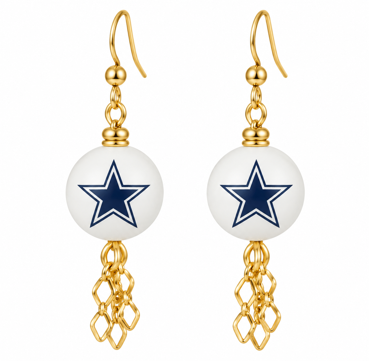 Dallas Star Dangle Earrings