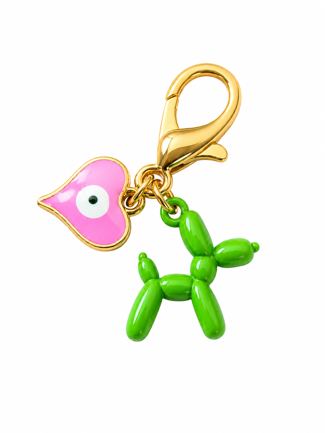 Puppy Pop Green & Pink Charm Set