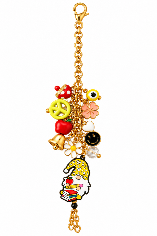 The Teacher Gnome Charm Chain