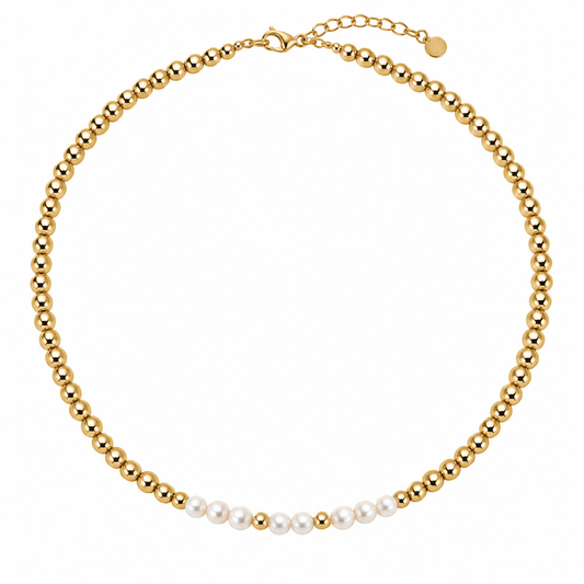 The Petite Pearl Beaded Necklace