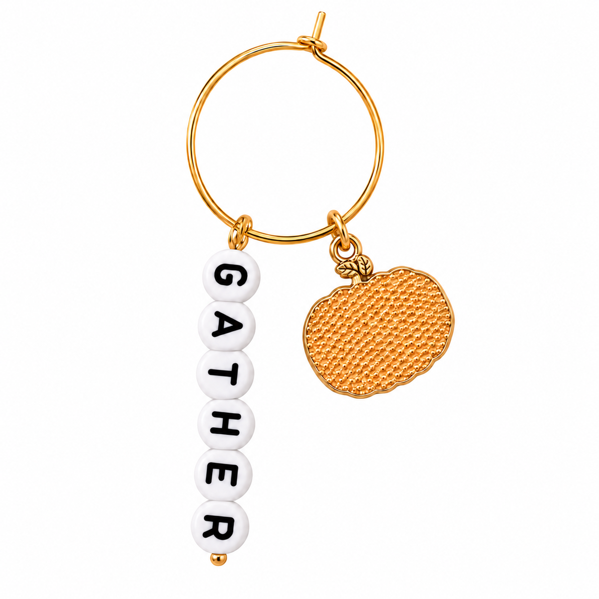 Pumpkin Gather Wine Charm