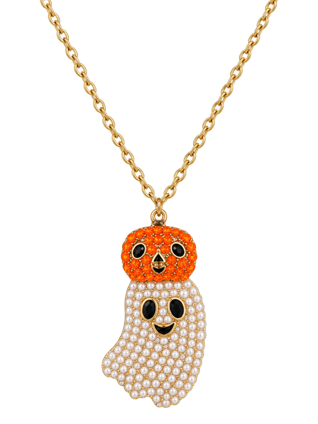 Boo & Bling Pearl Ghost Necklace