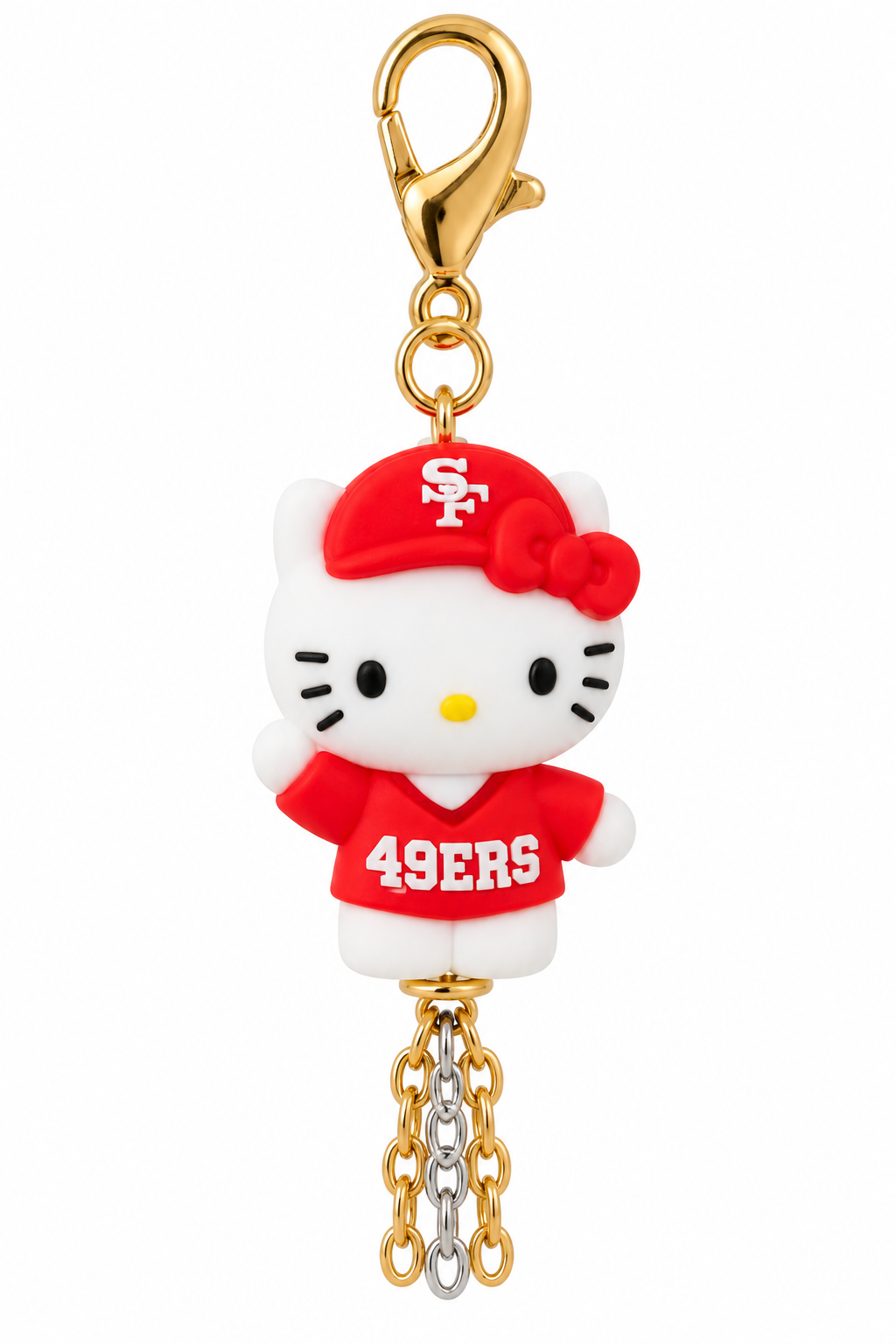 49ers Hello Kitty Game Day Bag Charm