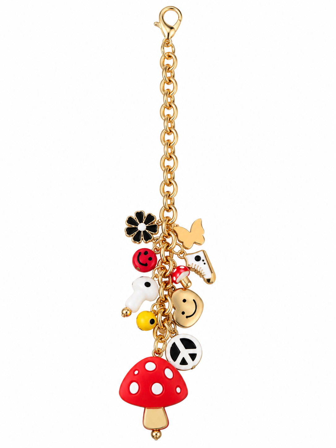 Good Vibes Mushroom Bag Charm