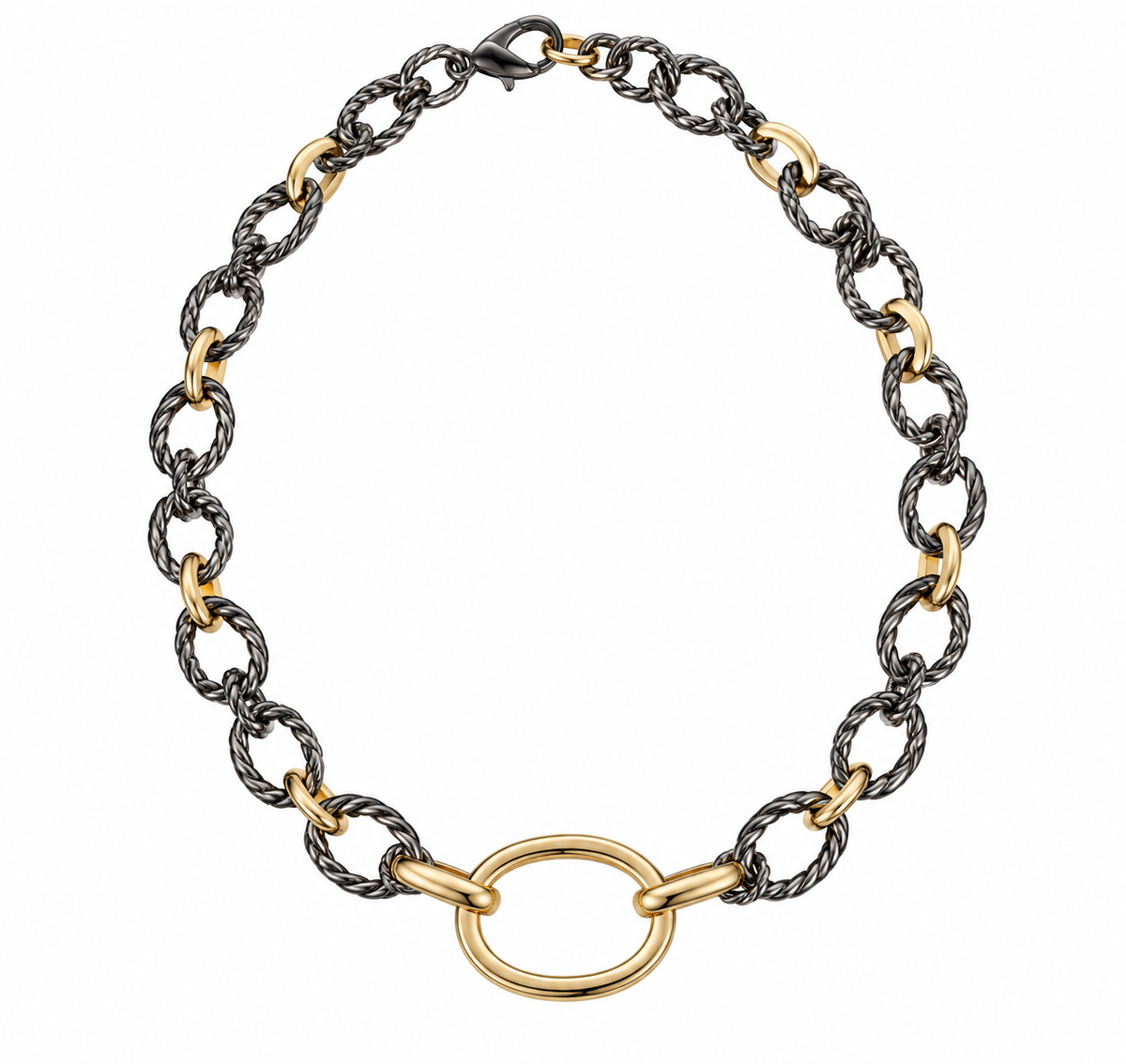 Golden Connection Mixed Metal Necklace