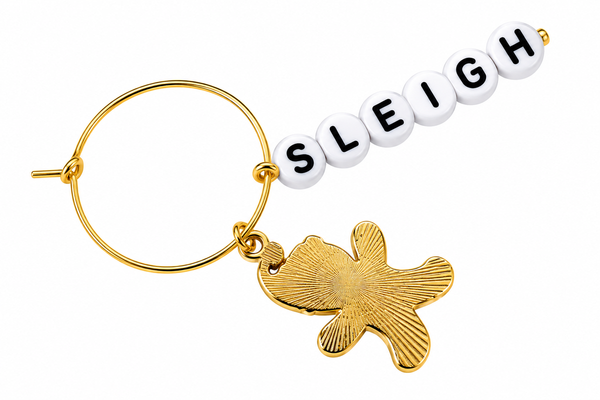 Sleigh All Day Wine Charm