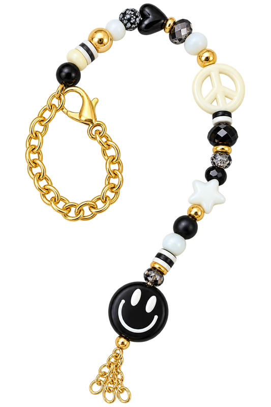 Smiley State of Mind Bag Charm