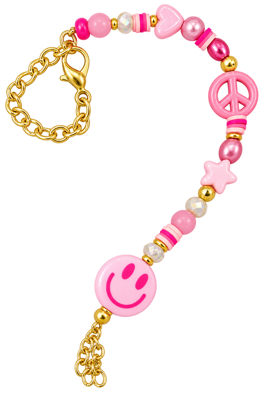 Tickled Pink Bag Charm