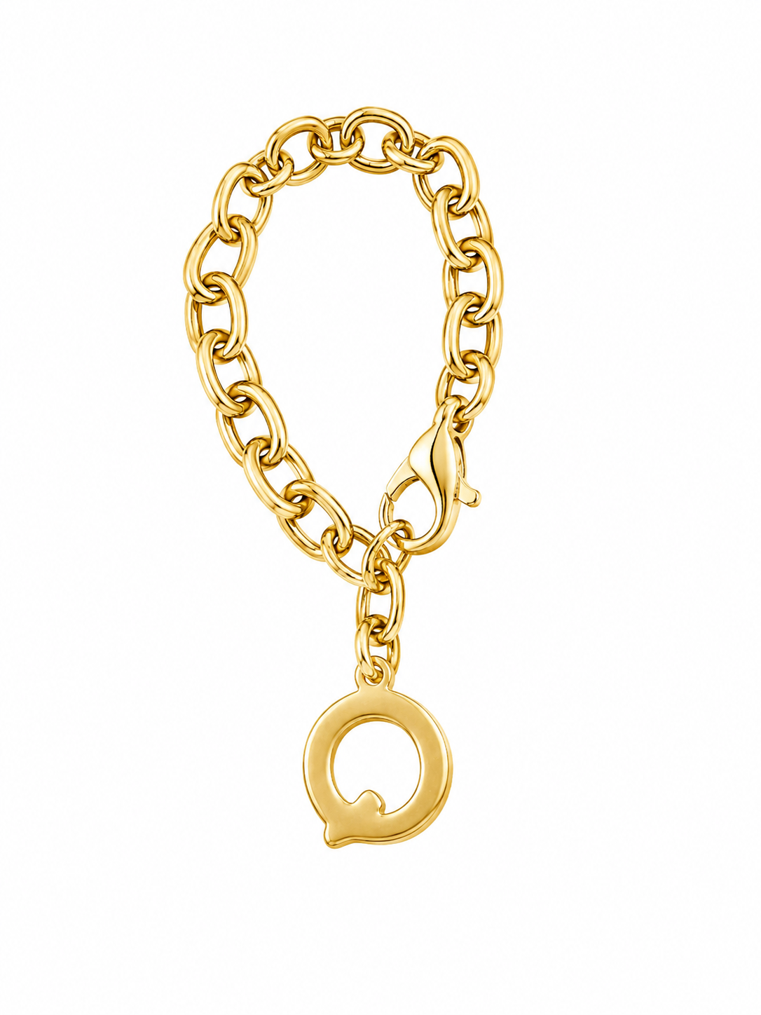 Gold Initial Link Charm