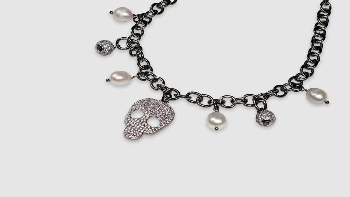 Stacia Skull Necklace