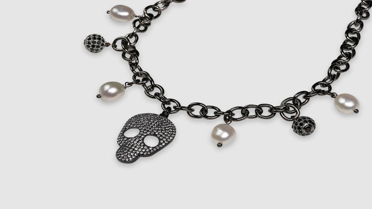 Stacia Skull Necklace