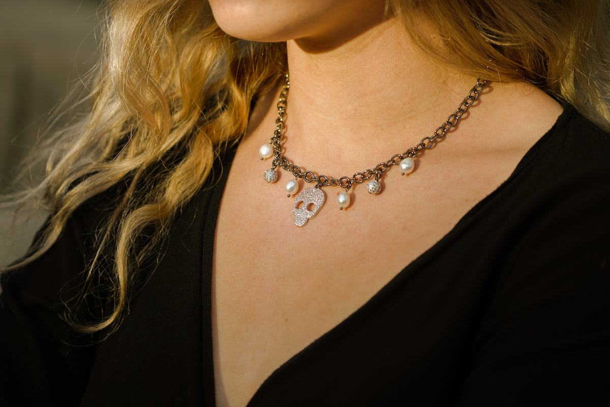 Stacia Skull Necklace