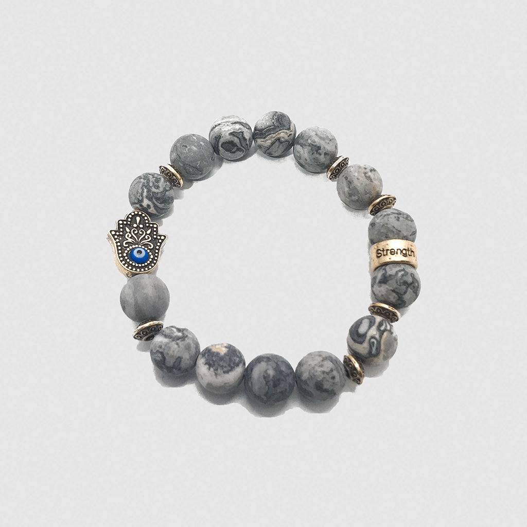 Strength Hamsa Hand #1 Gray