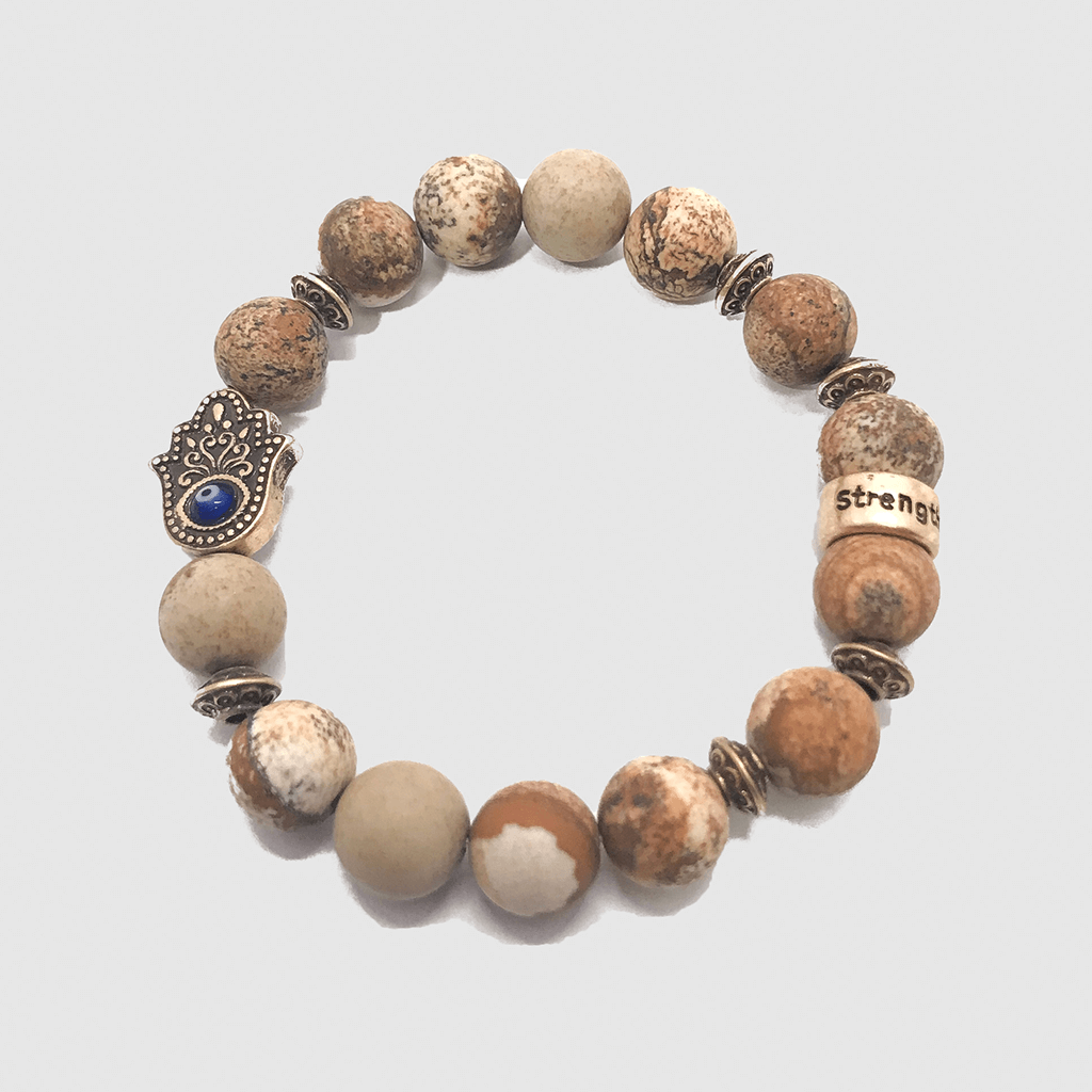 Strength Hamsa Hand #3 Brown