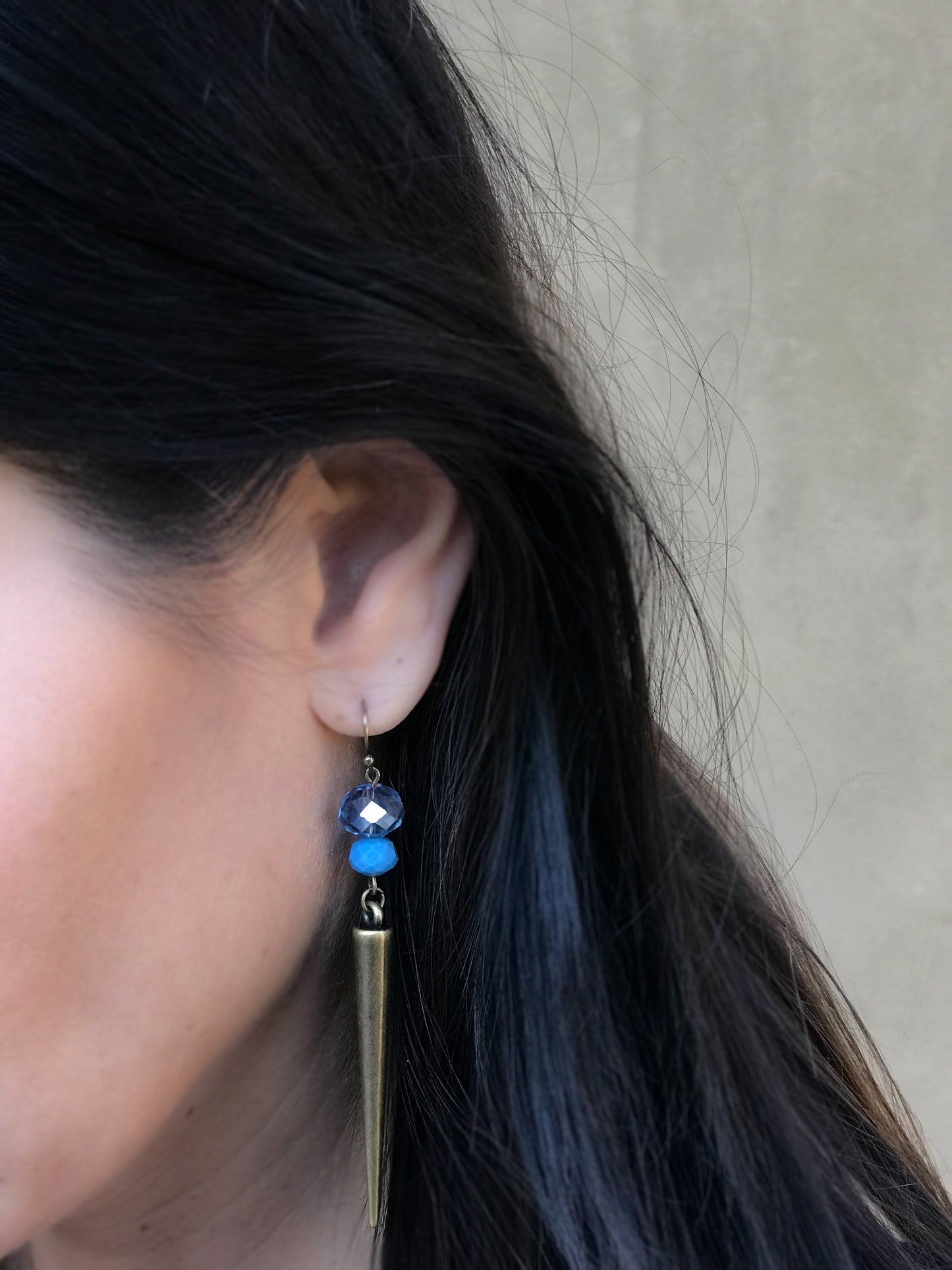 Stiletto Earring #1 Blue