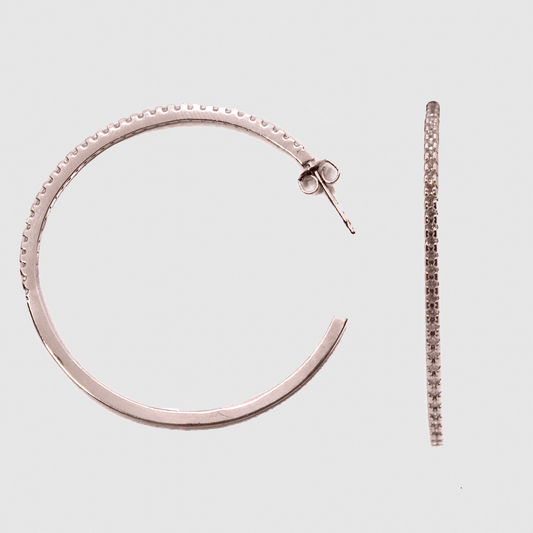 Diana Pave' Hoop