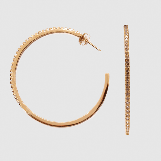 Diana Pave' Hoop